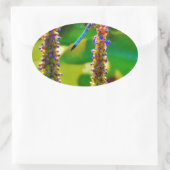 アオイと花 楕円形シール (バッグ)