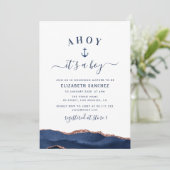 アオイ航海のシの赤ちゃんシャワー 招待状 (スタンド正面)