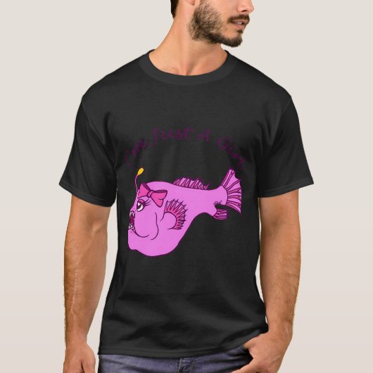 アオウオの少女 Tシャツ (正面)