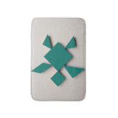 アオウミガメのタングラム バスマット (正面縦)