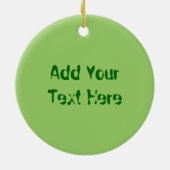 アオウミガメのベビー3Dの円のオーナメント セラミックオーナメント (裏面)