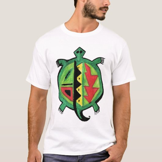 アオウミガメのTシャツ Tシャツ (正面)