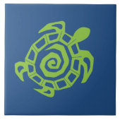 アオウミガメパターン タイル (正面)