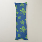 アオウミガメパターン ボディピロー (裏面 (縦))