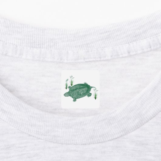 アオウミガメ ラベル (貼付)