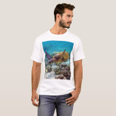 アオウミガメ Tシャツ (正面フル)