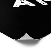 アオウム・リー私はフライ・オウム・プンおもしろい・ダーク・bg ポスター (角)