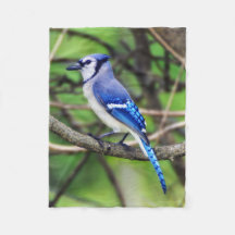 アオカケスの小さいフリースブランケット