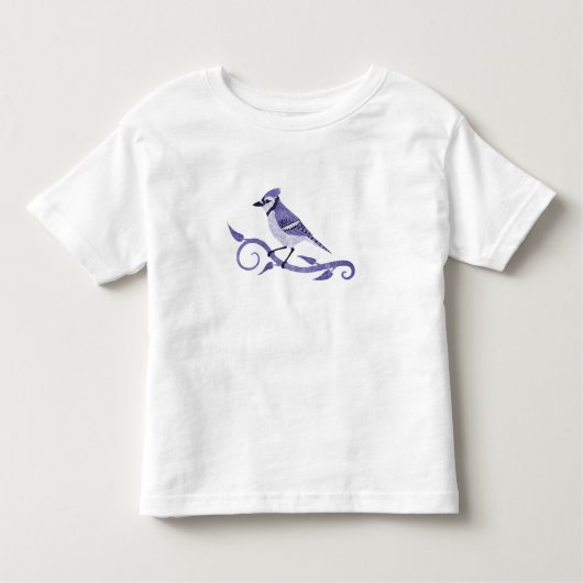アオカケスの幼児のTシャツ トドラーTシャツ (正面)