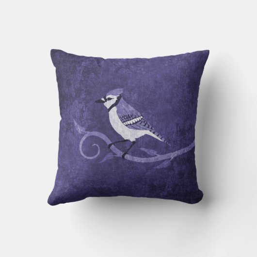 アオカケスの枕 クッション (裏面)