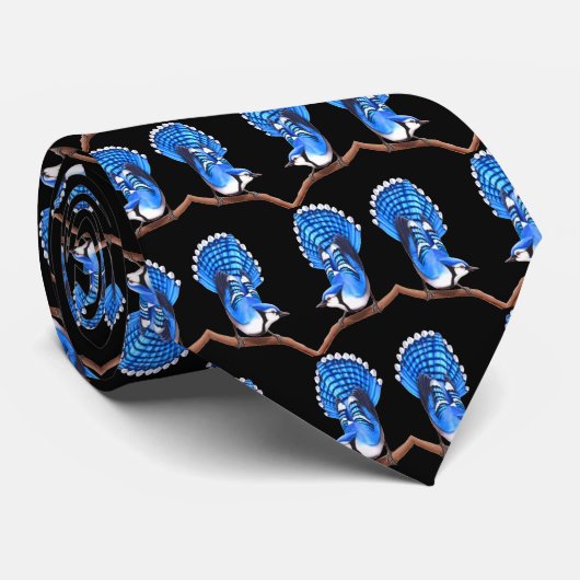 アオカケスの鳥のタイ ネクタイ (ロール)