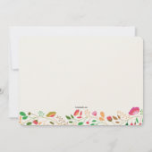 アオカケスの鳥の招待状 招待状 (裏面)