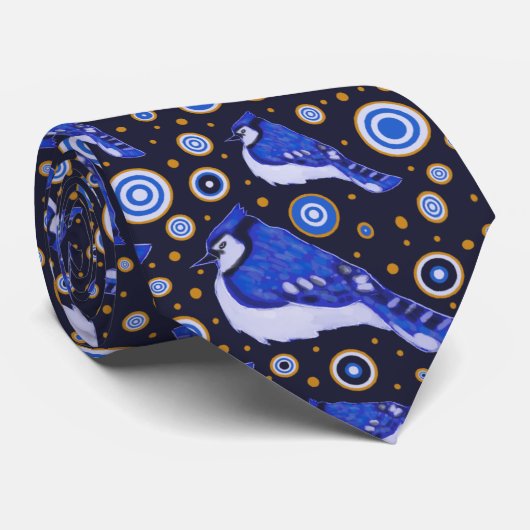 アオカケスパターン ネクタイ (ロール)