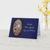 アオカケス8878 -大事な行事をカスタマイズ カード (黄色い花)