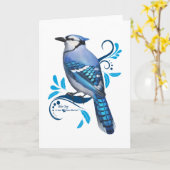 アオカケス カード (黄色い花)