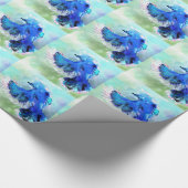 アオカケスSwaylrg ラッピングペーパー (角)