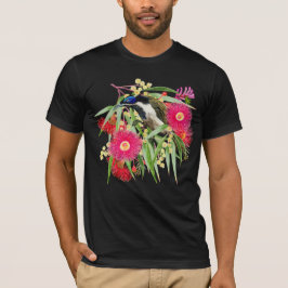 アオガオハチドリとユーカリ Tシャツ