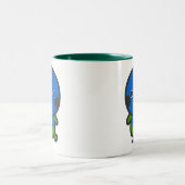 アオガシラインコ ツートーンマグカップ (中央)