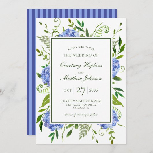 アオサイ結婚ズ 招待状 (正面/裏面)