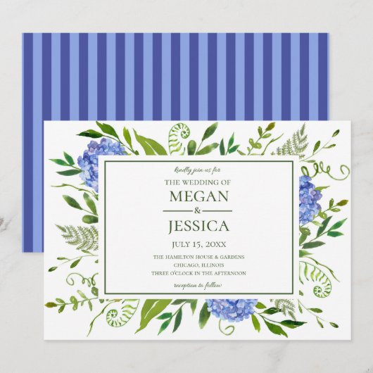 アオサイ結婚ズ 招待状 (正面/裏面)