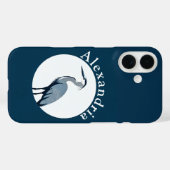 アオサギのロゴ Case-Mate iPhoneケース (裏面 (横))
