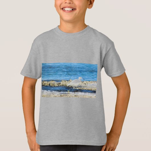 アオサギの翼のカスタム アニバーサリーギフト Tシャツ (正面)