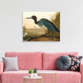 アオサギのAudubonプリント　海岸の壁掛けアート キャンバスプリント (インサイチュ (リビング))