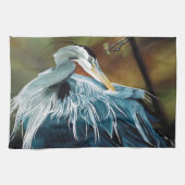 アオサギ キッチンタオル (横)