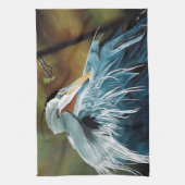 アオサギ キッチンタオル (縦)