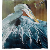 アオサギ シャワーカーテン (正面)