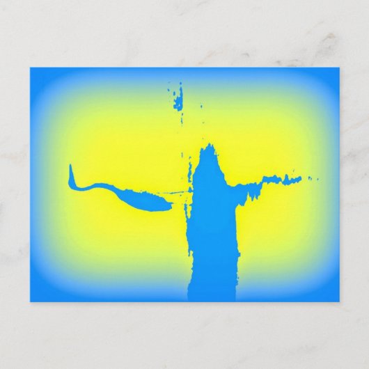 アオサギ ポストカード (正面)