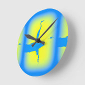 アオサギ ラウンド壁時計 (傾斜)