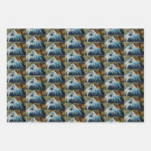 アオサギ ラッピングペーパーシート (正面2)