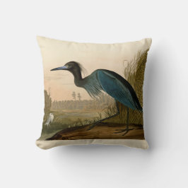 アオサギ Audubon 版画 海岸の芸術 クッション