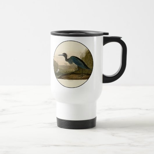 アオサギ Audubon 版画 海岸の芸術 トラベルマグ (右)