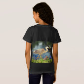アオサギ Tシャツ (裏面フル)
