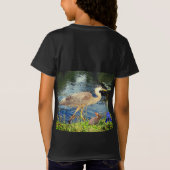 アオサギ Tシャツ (裏面)