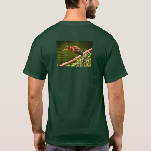 アオサギ Tシャツ (裏面)