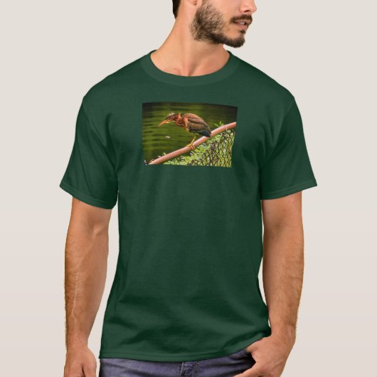 アオサギ Tシャツ (正面)