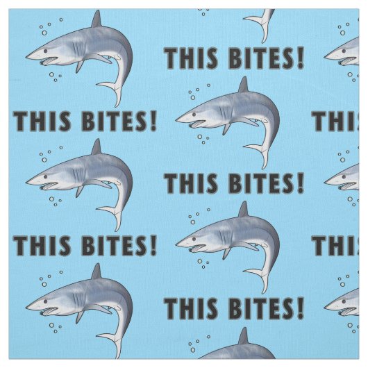 アオザメ鮫: これはかみます! ファブリック (見本)