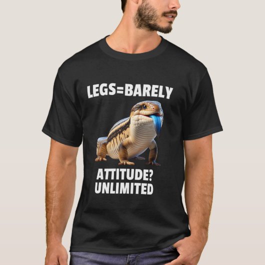 アオシタトカゲの飼い主 Tシャツ (正面)