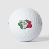 アオスタバレーイタリア地域マップヴィンテージ土産 ゴルフボール (正面)