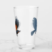 アオテアロアのワットルバード タンブラーグラス (右)