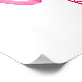 アオテアロアニュージーランドコル – ピンク ポスター (角)