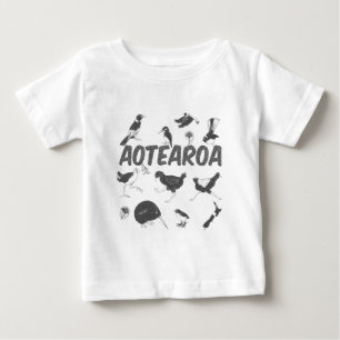 アオテアロアバードN ベビーTシャツ