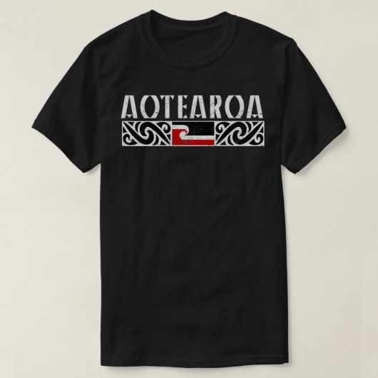 アオテアロア国旗 Tシャツ (デザイン正面)
