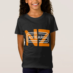 アオテアロア文字アーモダント Tシャツ