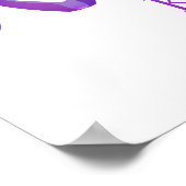 アオテアロニュージーランドコル – 紫 ポスター (角)