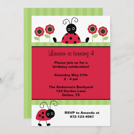 アオバシ 招待状 (正面/裏面)