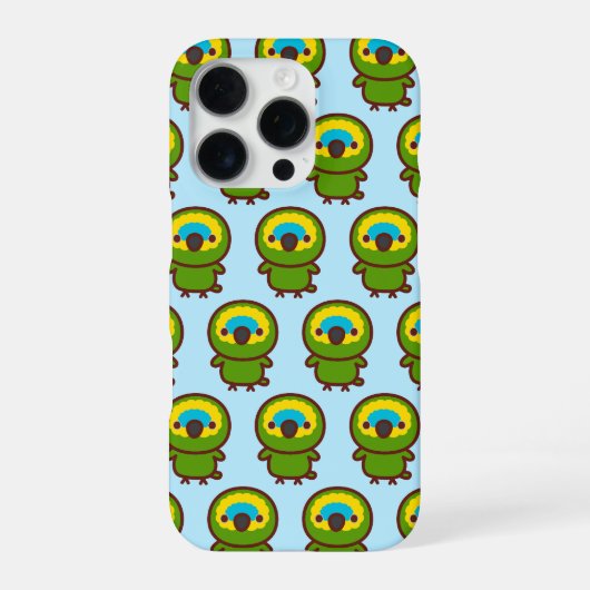 アオボウシインコ iPhoneケース (裏面)